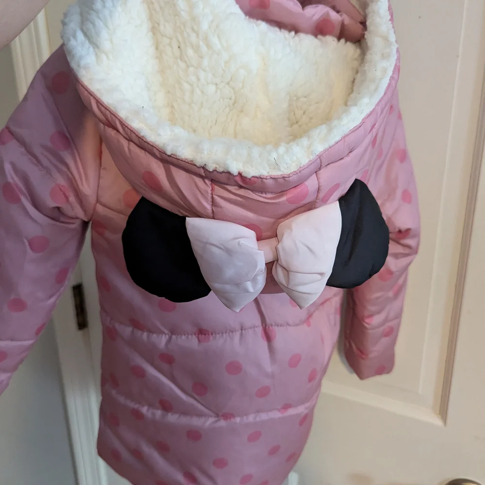 Disney Minnie Mouse Hooded Toddler Girls Coat